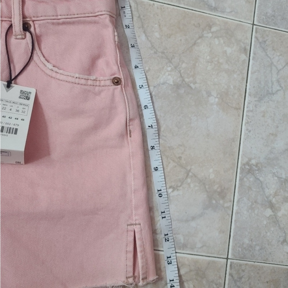 ZARA HIGH RISE DENIM SHORTS
PINK - Picture 9 of 10